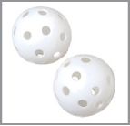 plastic baseballs, wiffle balls