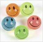 mini smile face bouncing balls