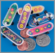plastic mini skateboards
